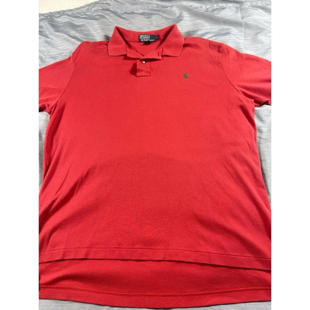 Ralph Lauren polo short Sleeve Pinkish/Red‎ Large Men's